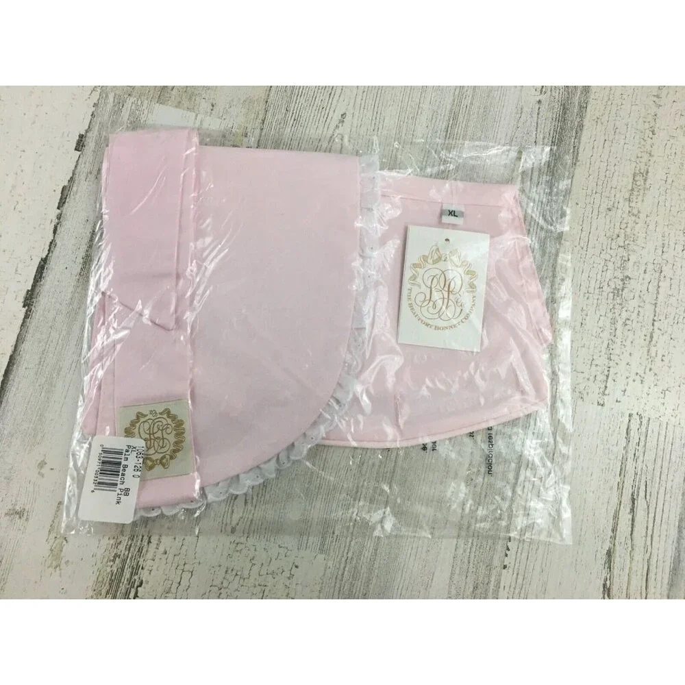 The Beaufort Bonnet Company XL 3T 4T Bellefaire Bonnet Pink Eyelet Lace Girls - Picture 13 of 14